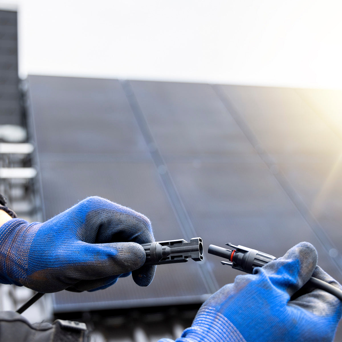 Solarkabel Set 2x6 m, H1Z2Z2-k Rot und Schwarz mit MC-4 Stecker