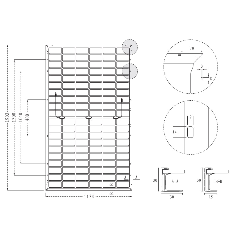 Solarmodul DAH Solar – 470 Watt