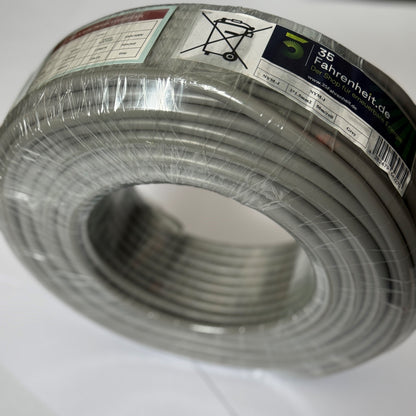 35Fahrenheit NYM-J Instalationskabel 3x1,5mm² 50 m Grau
