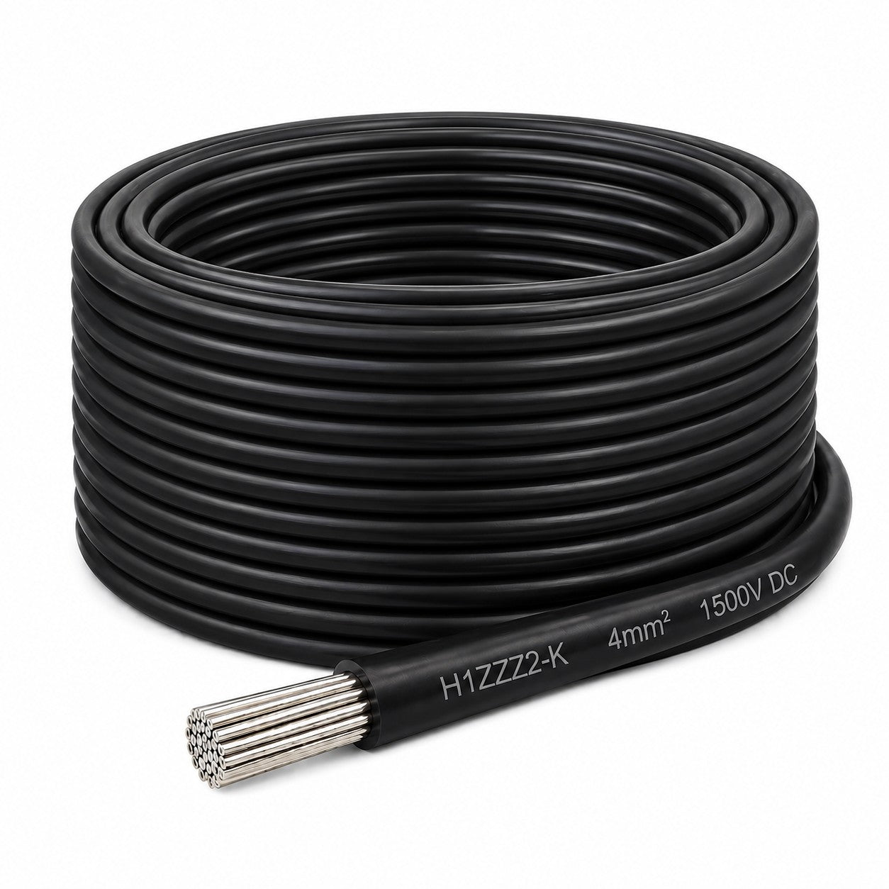 Solarkabel 4 mm2 50 Meter  H1Z2Z2-k schwarz