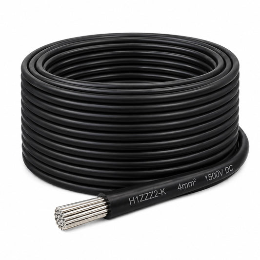 Solarkabel 4 mm2 50 Meter  H1Z2Z2-k schwarz