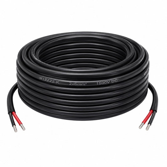 Solarkabel 6mm2  Duplexkabel 6mm2, Solarleitung 6mm2 50 Meter