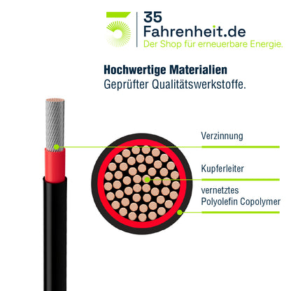 Solarkabel 50m 6 mm² H1Z2Z2-k rot