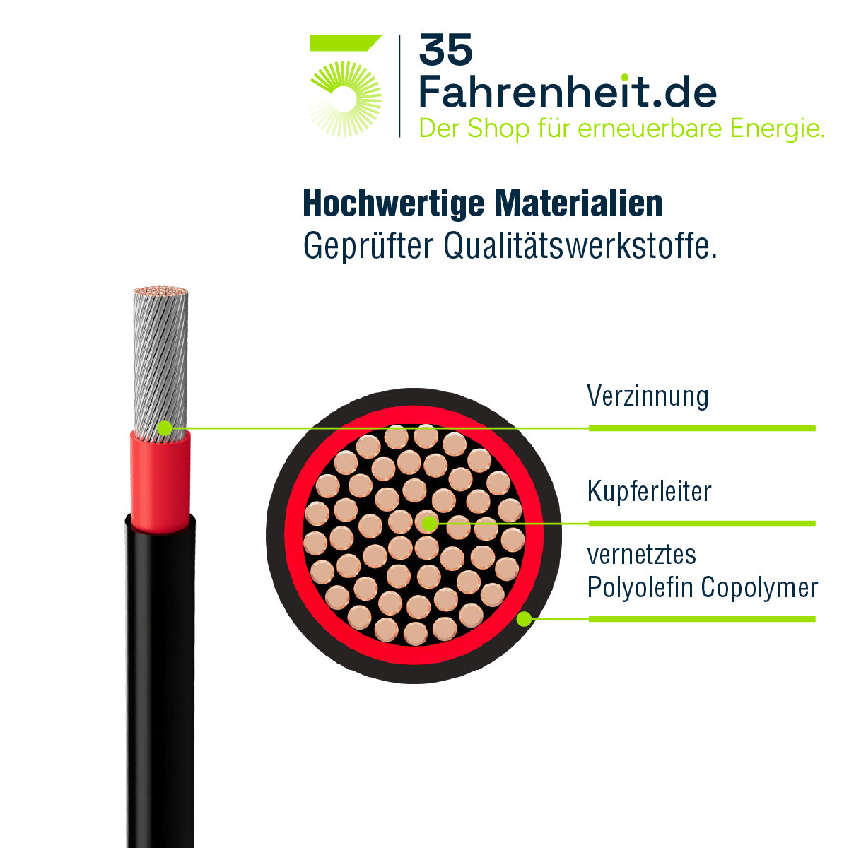 Solarkabel 50m 6 mm² H1Z2Z2-k schwarz