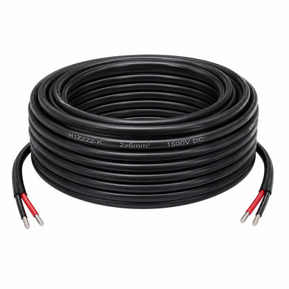 Solarkabel  6mm² Duplex 17m  pv Kabel 6mm2 Duplex mit MC4 Stecker